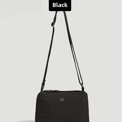 Waterproof Crossbody Shoulder Bag with Multi-Pocket Zipper