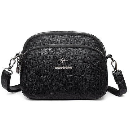 Simple Soft Leather Crossbody Small Bag Women S Commuting Square Women S Single-Shoulder Bag - Soft