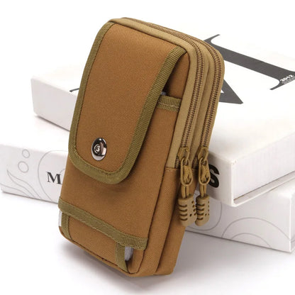 7-Inch Mobile Phone Waist Bag Wear-Resistant Oxford Fabric Belt Waist Bag Waist Hanging Bag Mobile