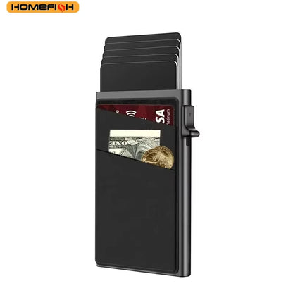 Homefish Slim Metal Card Wallet Rfid Anti-Scan Card Protector