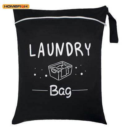 Homefish Laundry Shape Nylon Bag Travel Storage Pouch Machine Washable Dirty Clothes Organizer Wash
