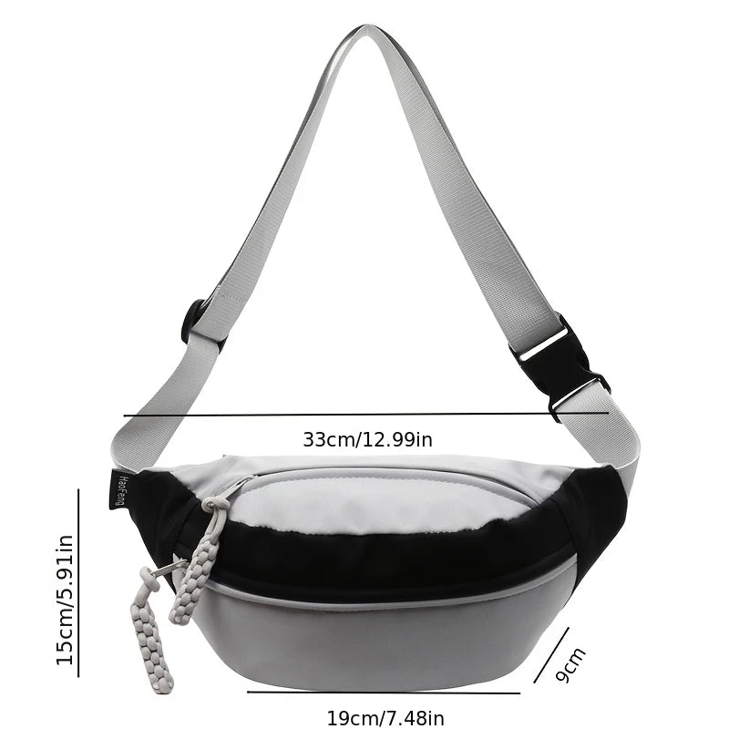 Nylon Crossbody Chest Bag – Casual Shoulder & Waist Bag