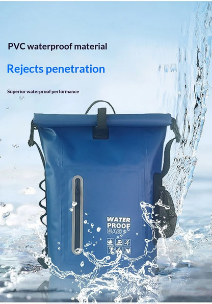Pvc Waterproof Dry Bag Backpack Capacity Kayak Canoe Rafting Diving Beach Swimming Trekking Camping