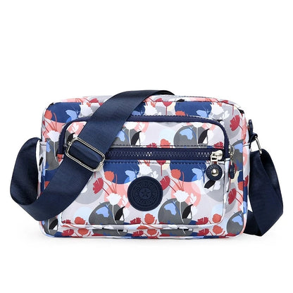 Nylon Crossbody Bag for Women – Lightweight Multi-Pocket Shoulder Bag