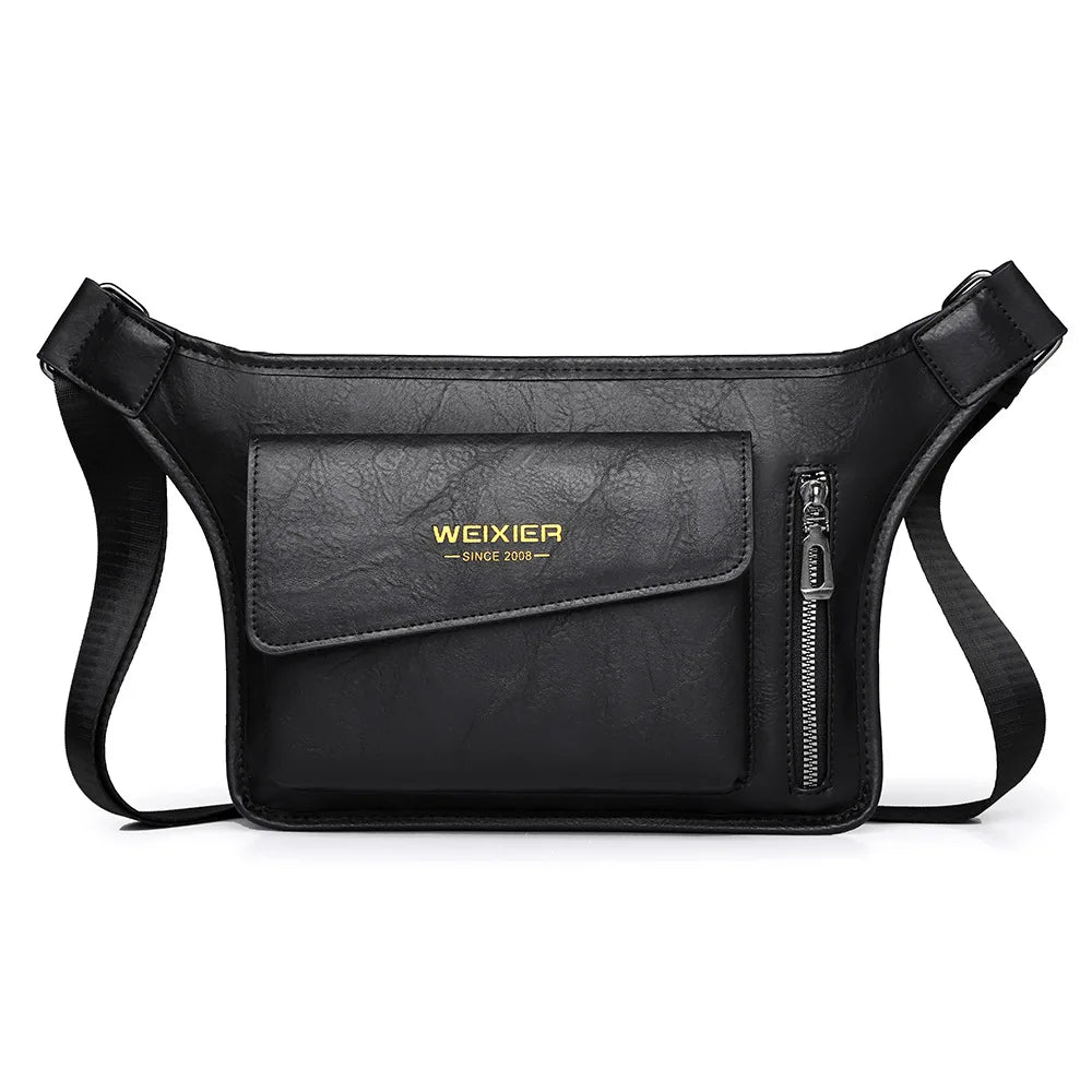 Men S Chest Bag Waterproof Large Capacity Cross-Body Shoulder Mobile Phone Storage Sports Small Body