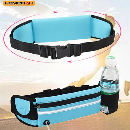 Homefish Waterproof Sports Waist Bag Dedicated Close-Fitting Waist Pack Running Cycling - Waterproof