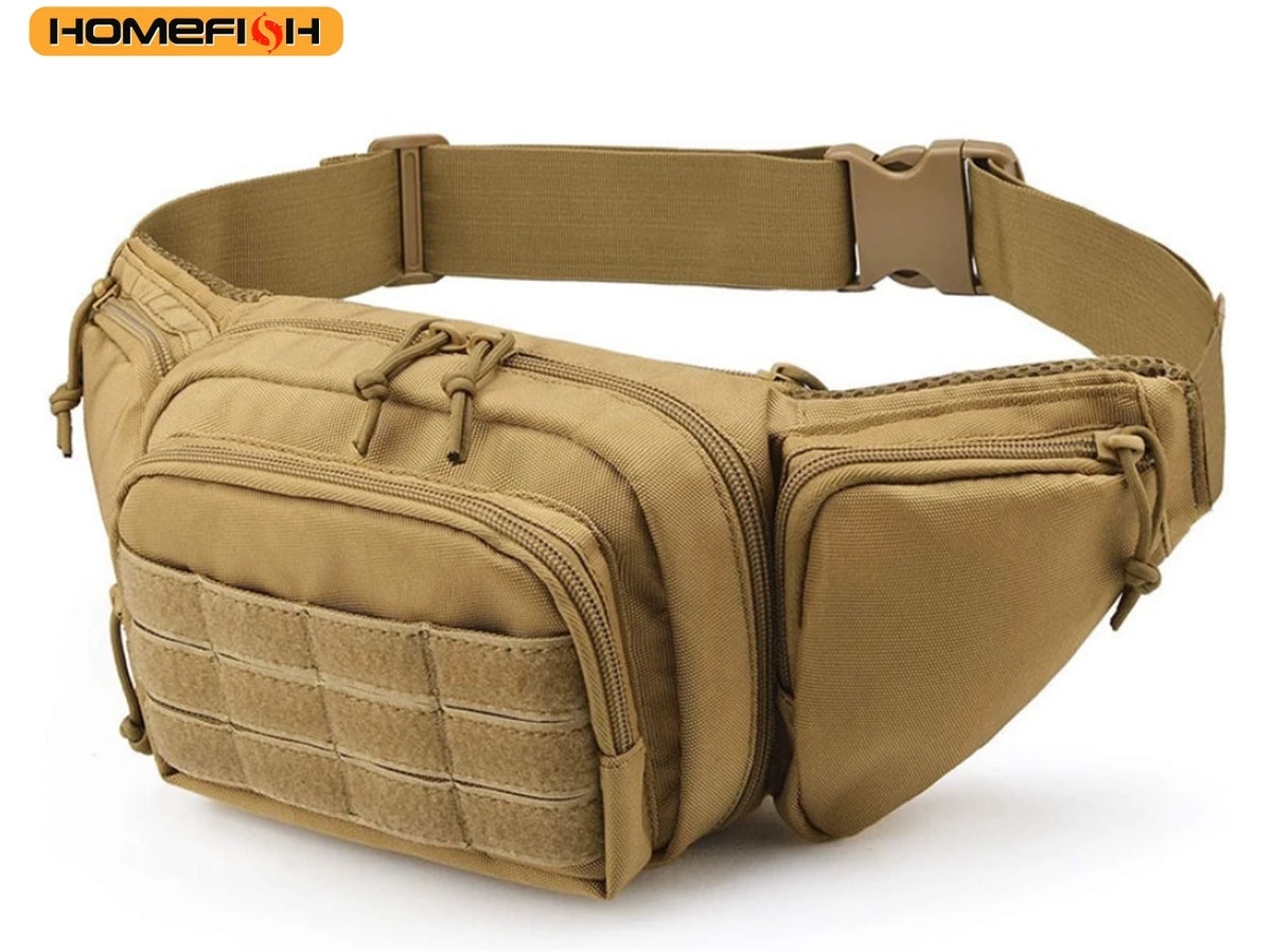 Homefish Tactical Waist Pack Outdoor Hiking Bag Sports Functional Cycling Bum Multi-Functional Tool