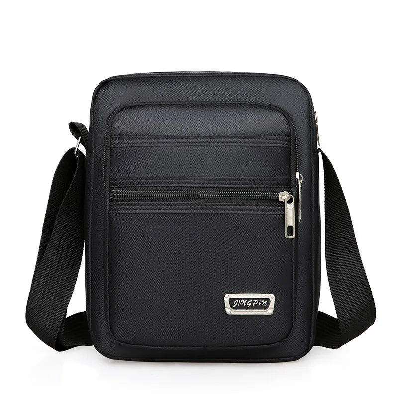 Men S Shoulder Bag Business Leisure Large Capacity Portable Handbag Multi Layer Waterproof Summer