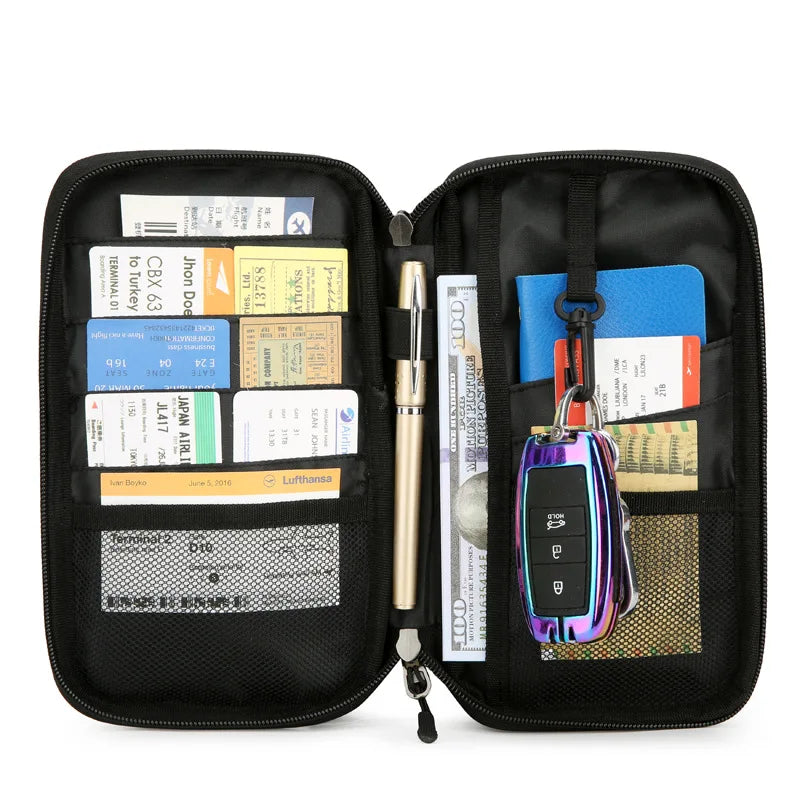Travel Water-Resistant Card Bag Multi-Functional Passport