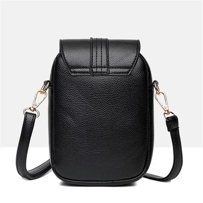 Stylish Flip Open Pu Leather Crossbody Bags Women Versatile Shoulder Purses Phone Pouch Pocket