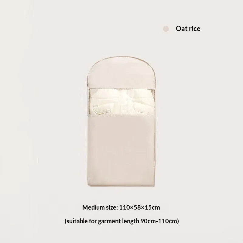 1pc Down Jacket Compressed Dust Cover Clothes Compression Hanging Bag Household Visible Storage