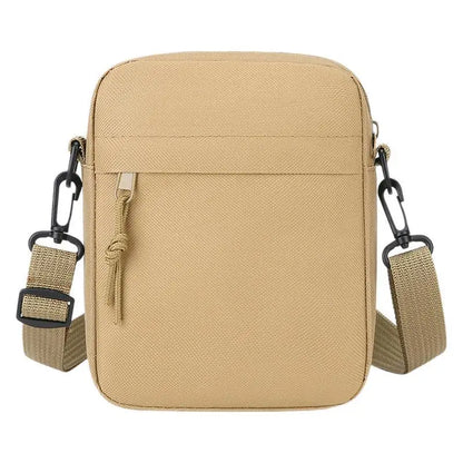 Simple Male Bag Solid Color Shoulder Square Casual Diagonal Cross Portable Mobile Phone Storage