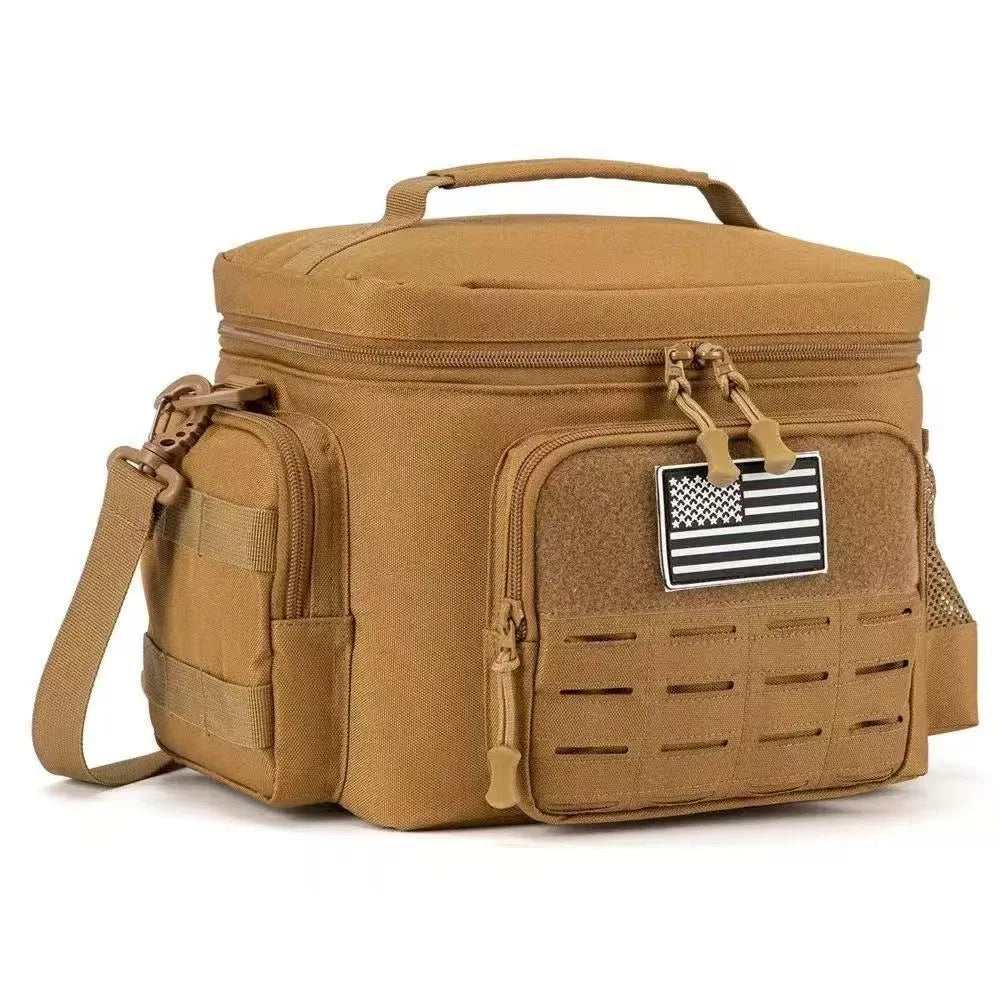 Homefish Tactical Lunch Bag Men Heavy Duty Leakproof Insulated Cooler Outdoor Work Camping Picnic