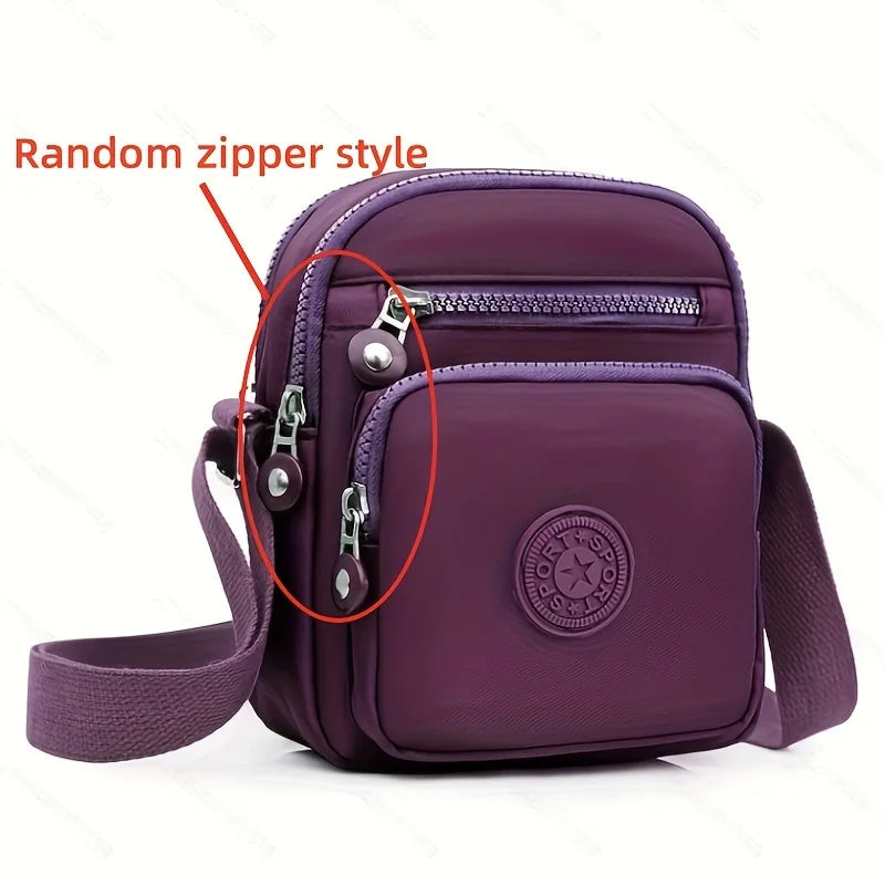 Oxford Cloth Crossbody Bag Women Multi-Pocket Messenger Bag