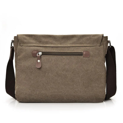 Wear-Resistant Canvas Men S Women Casual Single-Shoulder Bag Large Capacity Crossbody