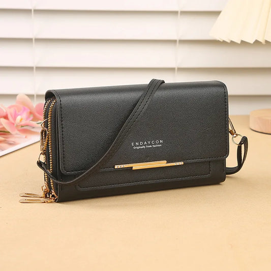 Women's wallet multifunctional shoulder bag mid-length clutch coin purse