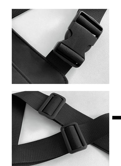 Homefish Hip-Hop Streetwear Unisex Chest Rig Bag Nylon Bags Multi-Function Tactical Vest Backpack