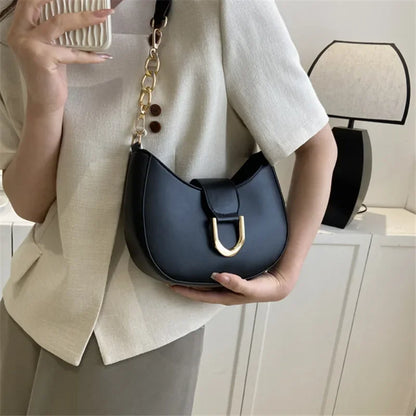 PU Leather Shoulder Bag for Women – Stylish Underarm Purse