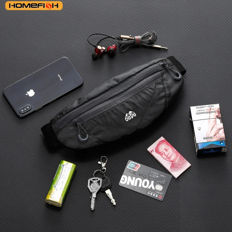 Woman Running Sports Belt Wasit Pack Pockets Marathon Jogging Bag Outdoor Cycling Phone Waist Bags