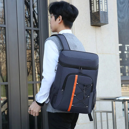 Portable Lunch Storage Bag Outdoor Picnic Insulated Thickened Large-Capacity Backpack - Thick