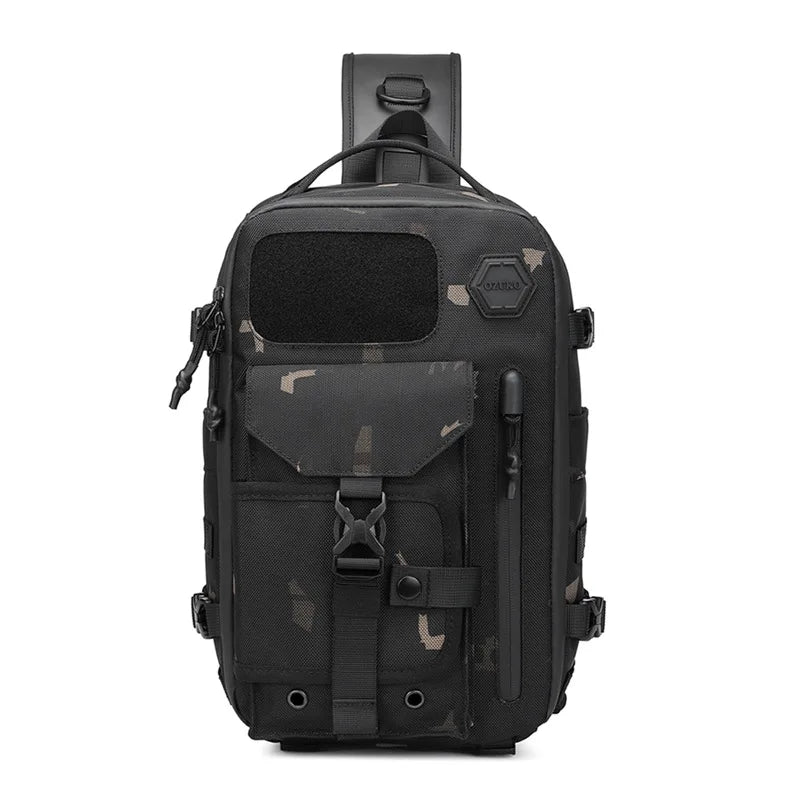 Single-Shoulder Bag Men S Large-Capacity Oxford Fabric Waterproof Crossbody Multi-Functional