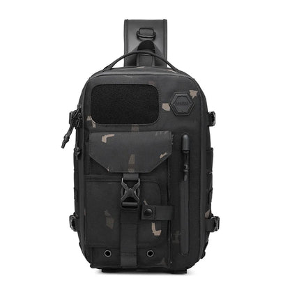 Single-Shoulder Bag Men S Large-Capacity Oxford Fabric Waterproof Crossbody Multi-Functional
