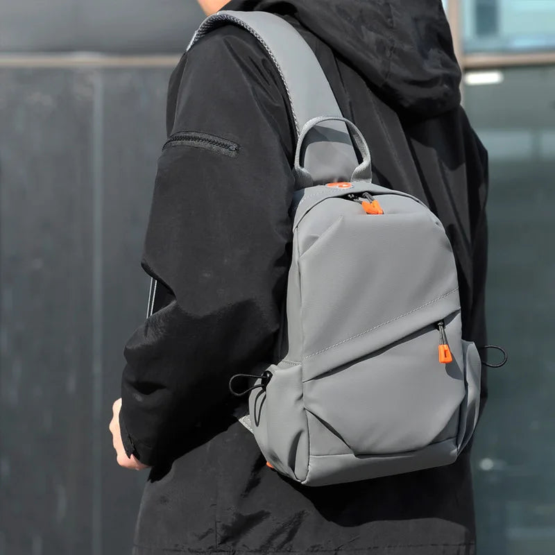 Men S Women Waterproof Film Large-Capacity Chest Bag Cross-Body Shoulder Backpack Leisure