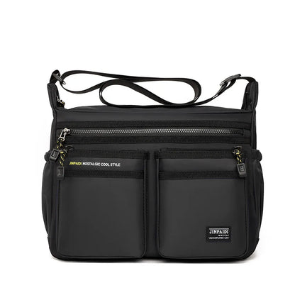 Men S Large Capacity Portable Multifunctional Shoulder Bag Casual Fashionable Simple Waterproof