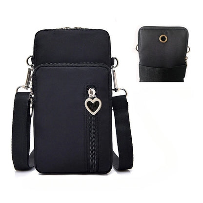 Crossbody Phone Bag for Women – Mini Shoulder Purse with Triple Compartments