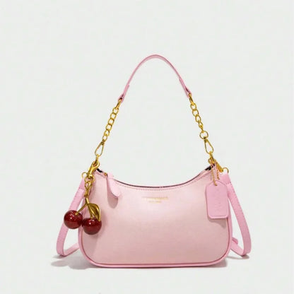 Monogram Shoulder Bag – Cherry Charm Mini Underarm Purse