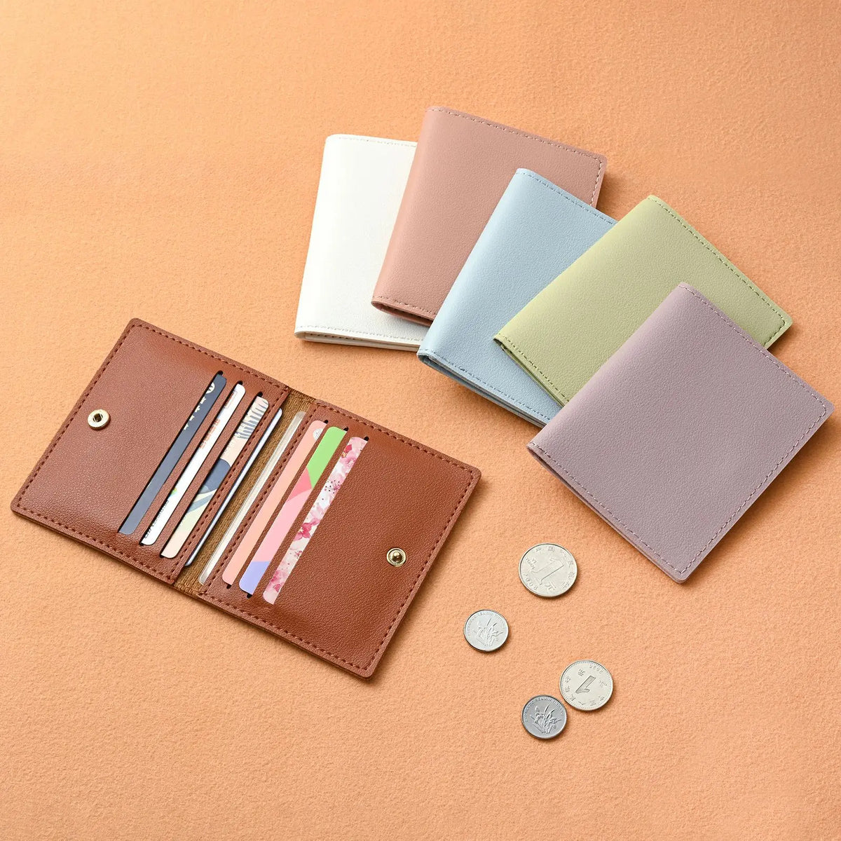 Small Bank Card Certificate Cover Driver S License Thin Square Mini Simple Wallet Holder