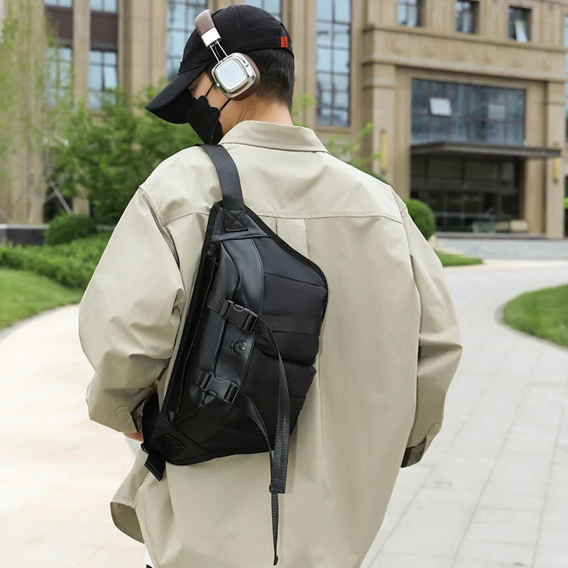 Cycling Chest Bag Men S Women Large Capacity Portable Nylon Leisure Crossbody Travel Outdoor Sports