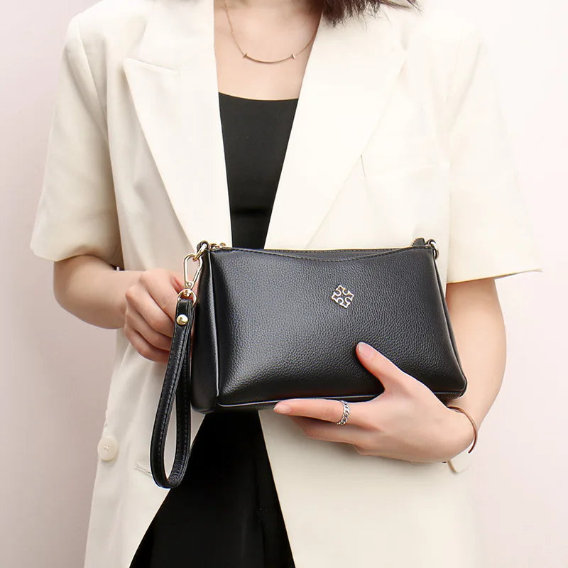 Multi-Functional Single-Shoulder Crossbody Bag Simple Large-Capacity Square Detachable Loose Change