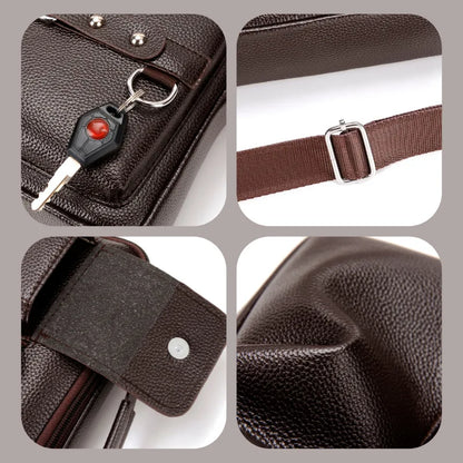 Men One Shoulder Sling Business Commuting Large Capacity Handheld Waterproof Wear-Resistant