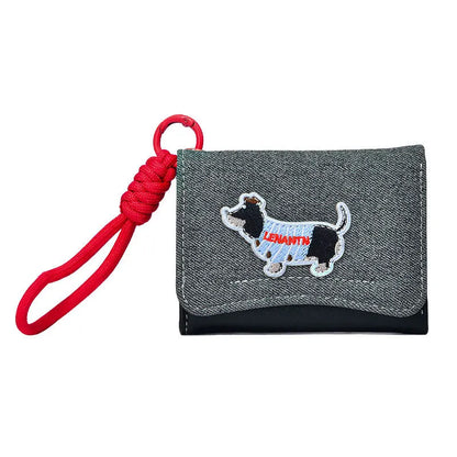 Ladies Wallet Cartoon Animal Student Cute Short Change Card Bag Storage