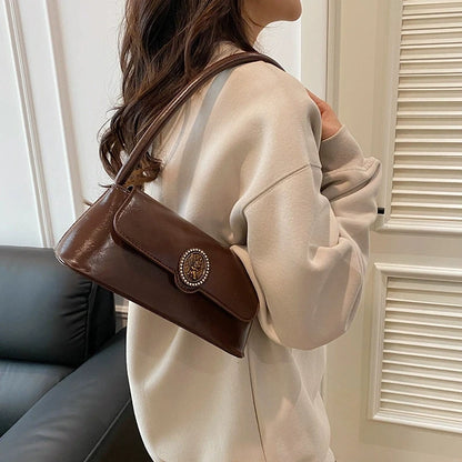 Vintage Mini Handbag - French Inspired Shoulder Tote Bag