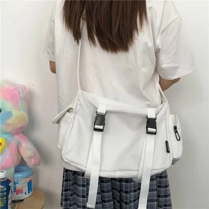Large Capacity Men's Crossbody Bag for Campus & Travel