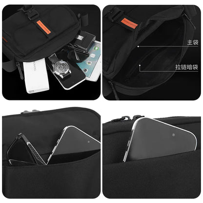 Leisure Sports Chest Bag Multi-Function Cross-Body Large Capacity Waterproof All-Match Men Shoulder