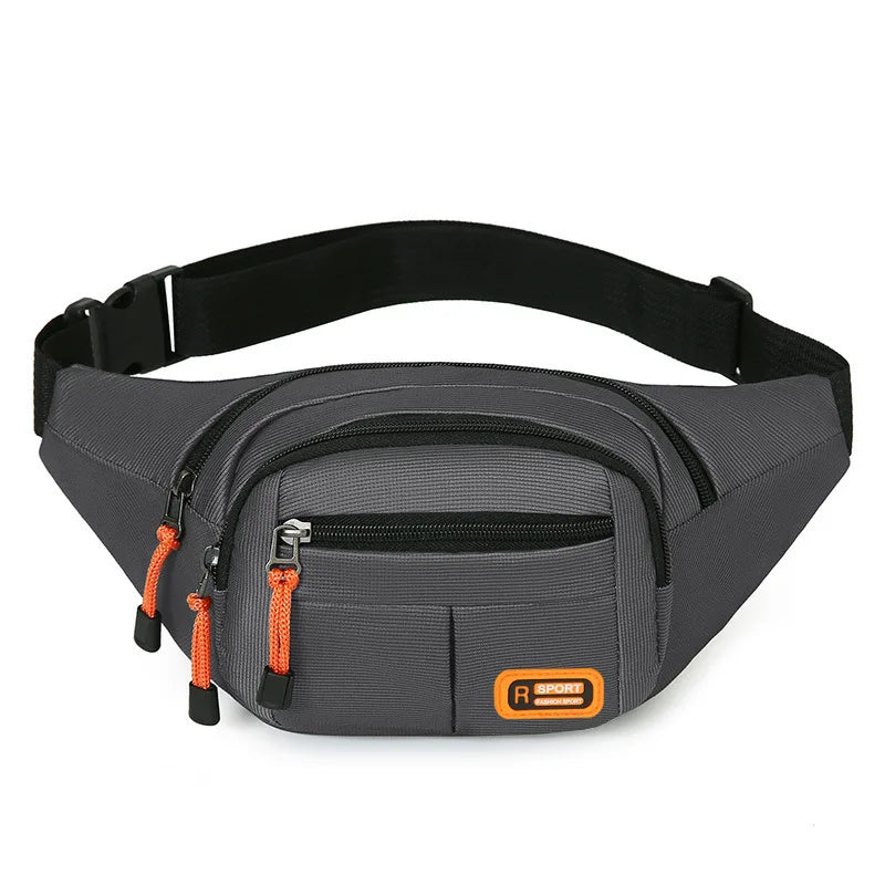 Homefish Unisex Waist Bag Multifunctional Large Capacity Splash Resistant Wear Worksite Outdoor