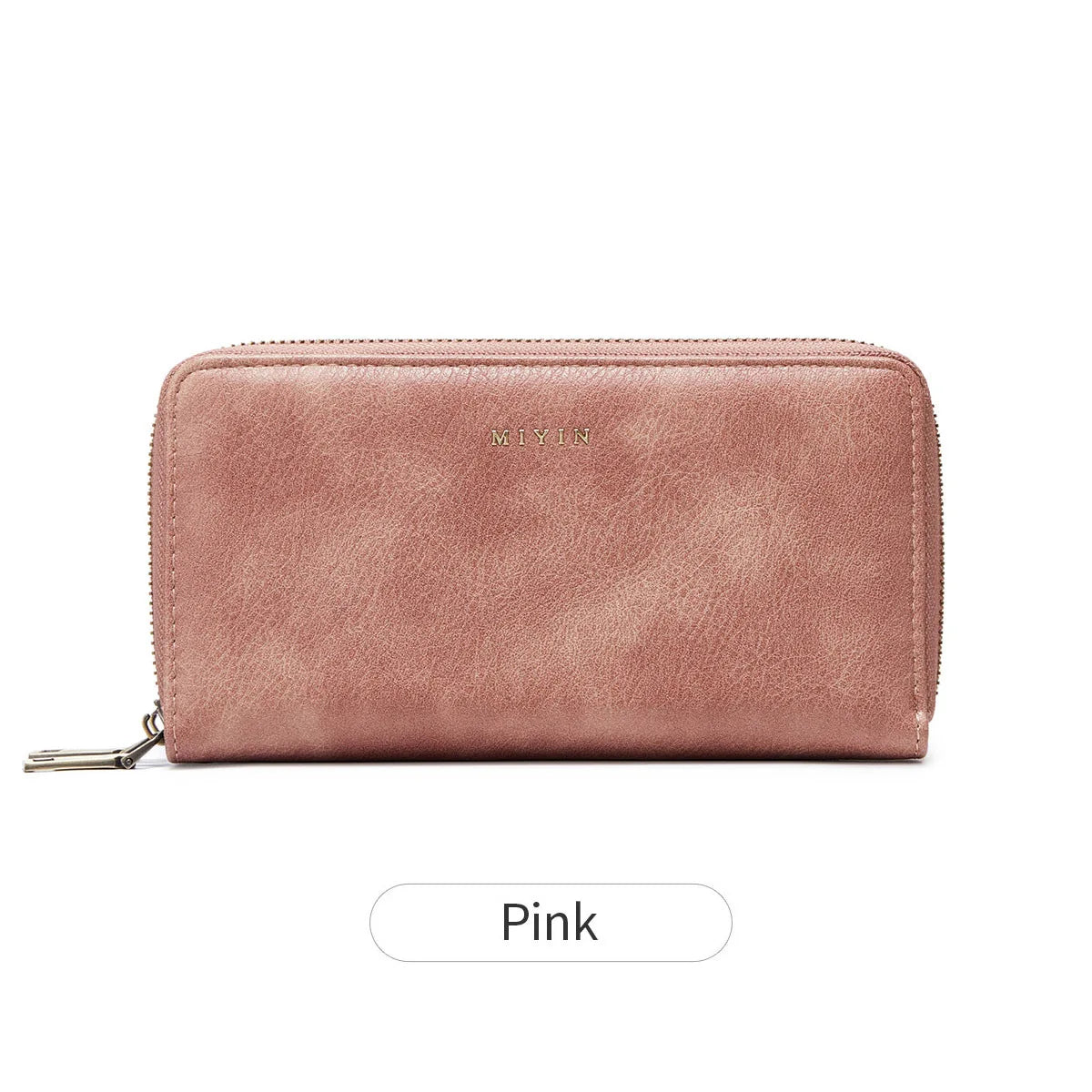 Rfid Anti-Theft Brush Ladies Purse Double Zipper Large Capacity Long Retro Hand