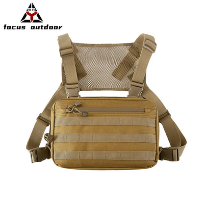 Outdoor Sports Tactical Chest Bag Men Multi-Functional Large-Capacity Chest Bag