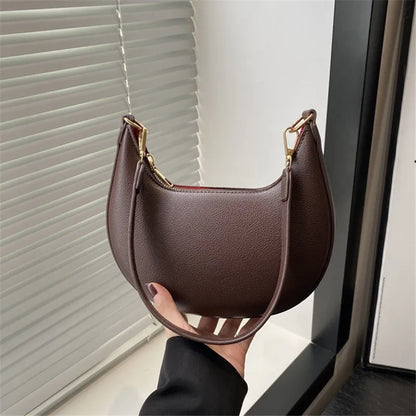 Crescent Crossbody Bag for Women – Chic Shoulder Handbag with Adjustable Strap