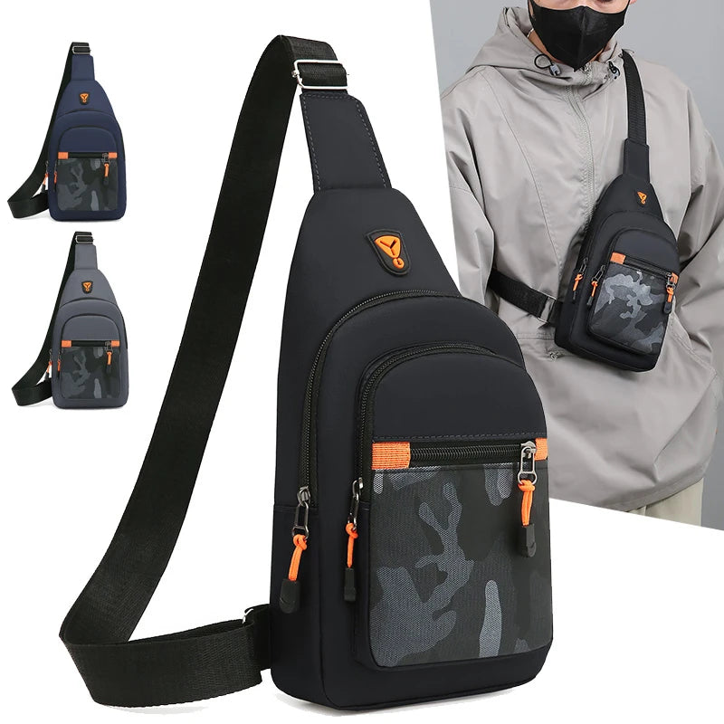 Men's Crossbody Chest Bag – Large Capacity Outdoor Sling Backpack
