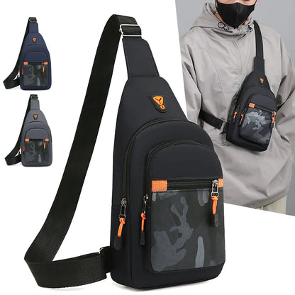 Men's Crossbody Chest Bag – Large Capacity Outdoor Sling Backpack