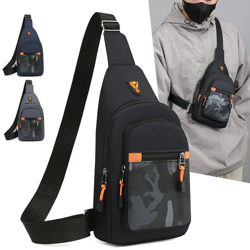 Men's Crossbody Chest Bag – Large Capacity Outdoor Sling Backpack
