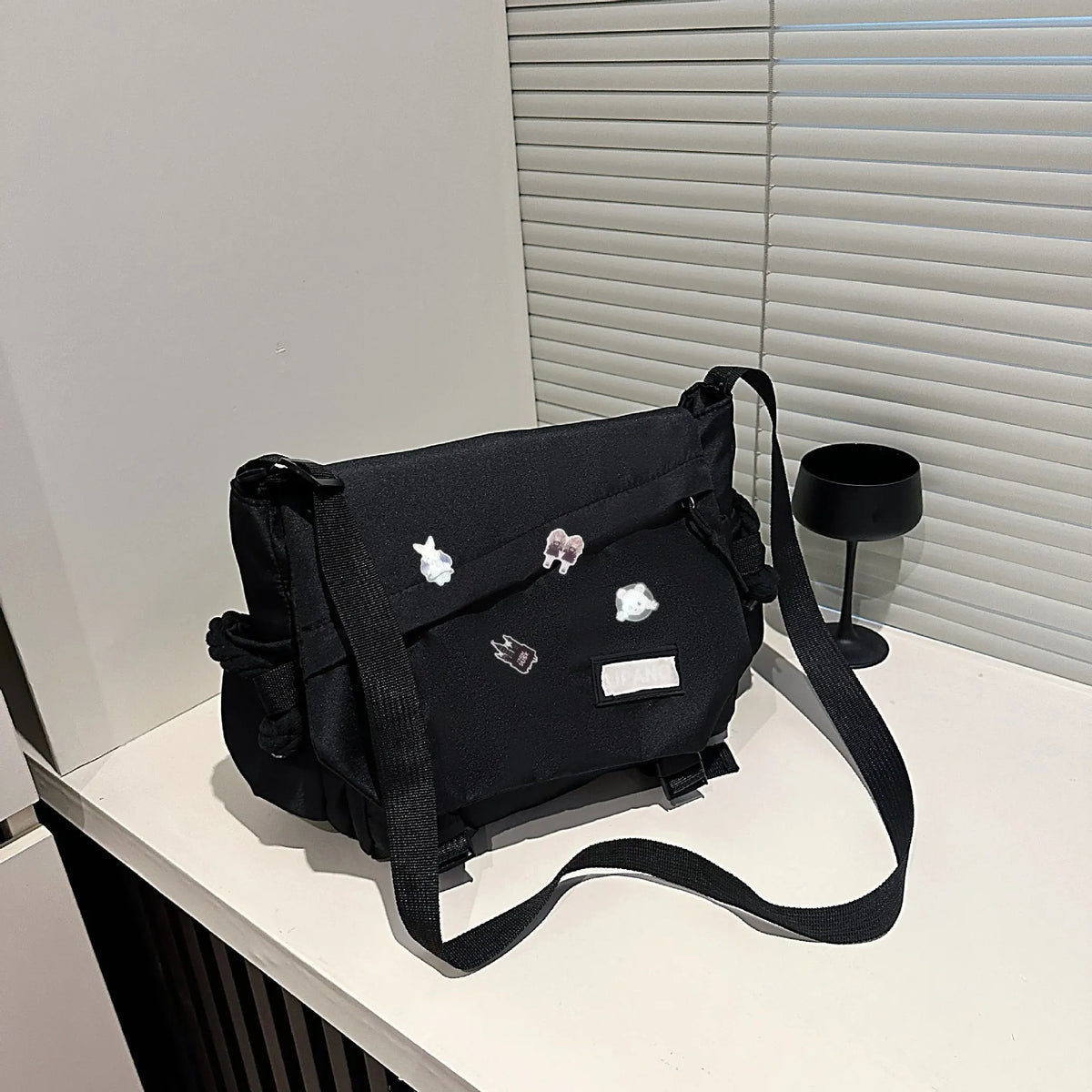 Homefish Men Women Universal Retro Crossbody Bag Casual Commute Messenger Shoulder Bag