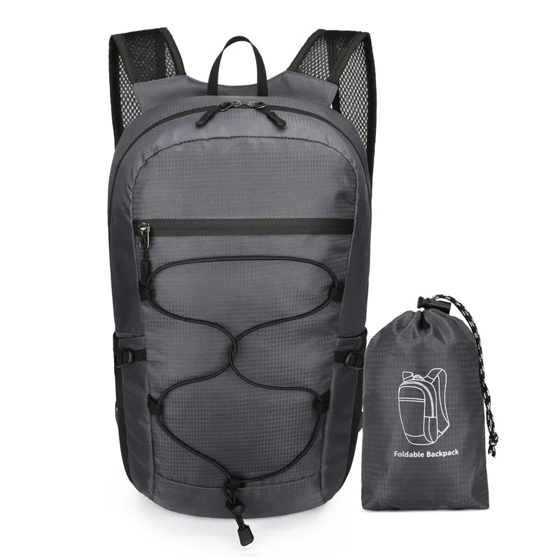 Outdoor Folding Waterproof Hiking Backpack Large Capacity Travel Men Women - Waterproof