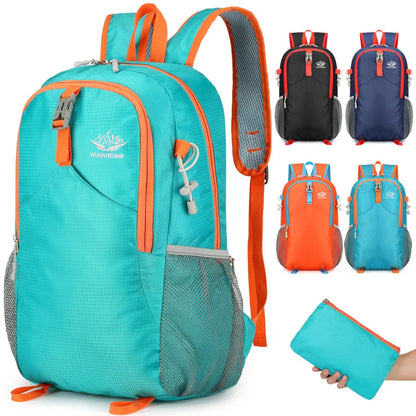 Folding Men S Women Light Sports Mountaineering Backpack Waterproof Travel Storage - Waterproof