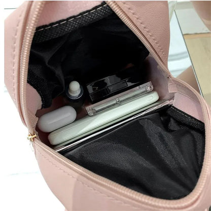 Mini PU Leather Quilted Backpack Women's Crossbody Bag