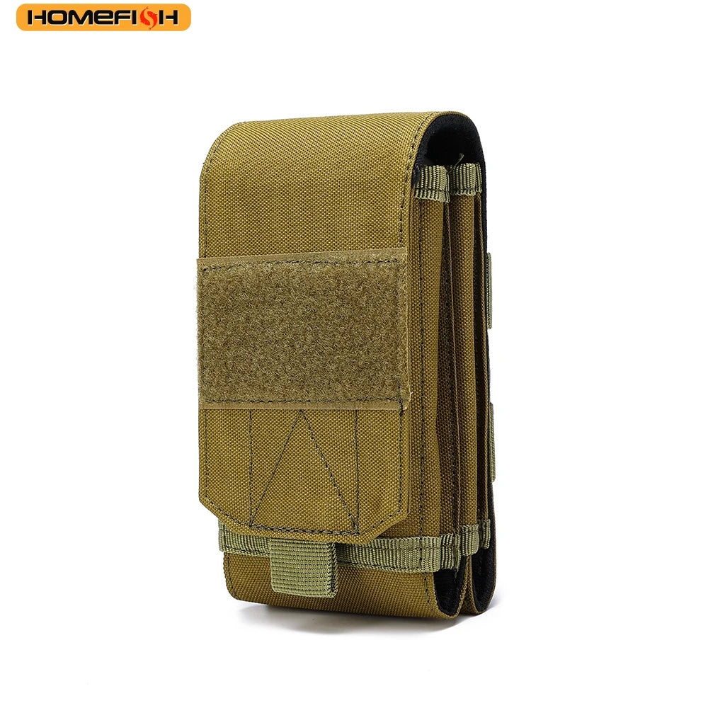 Double Molle Laser Cell Phone Pouch Tactical Belt Edc Holder Waist Accessories Bag Outdoor Camping